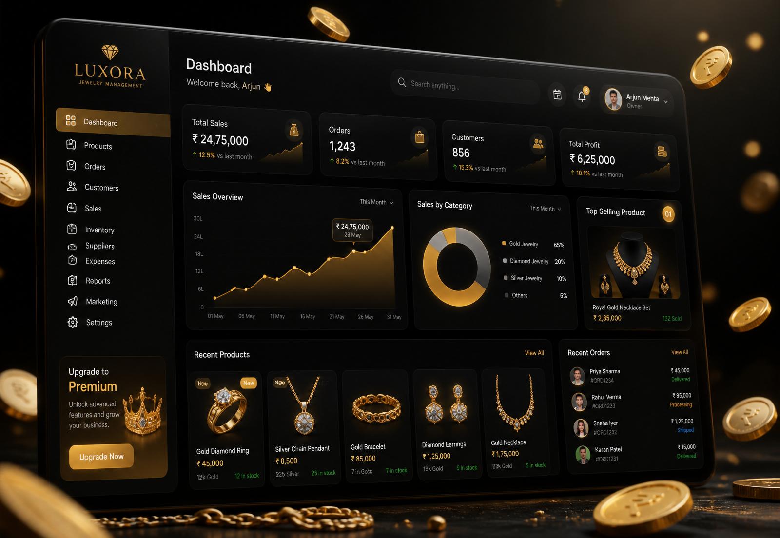 ZarHisob dashboard
